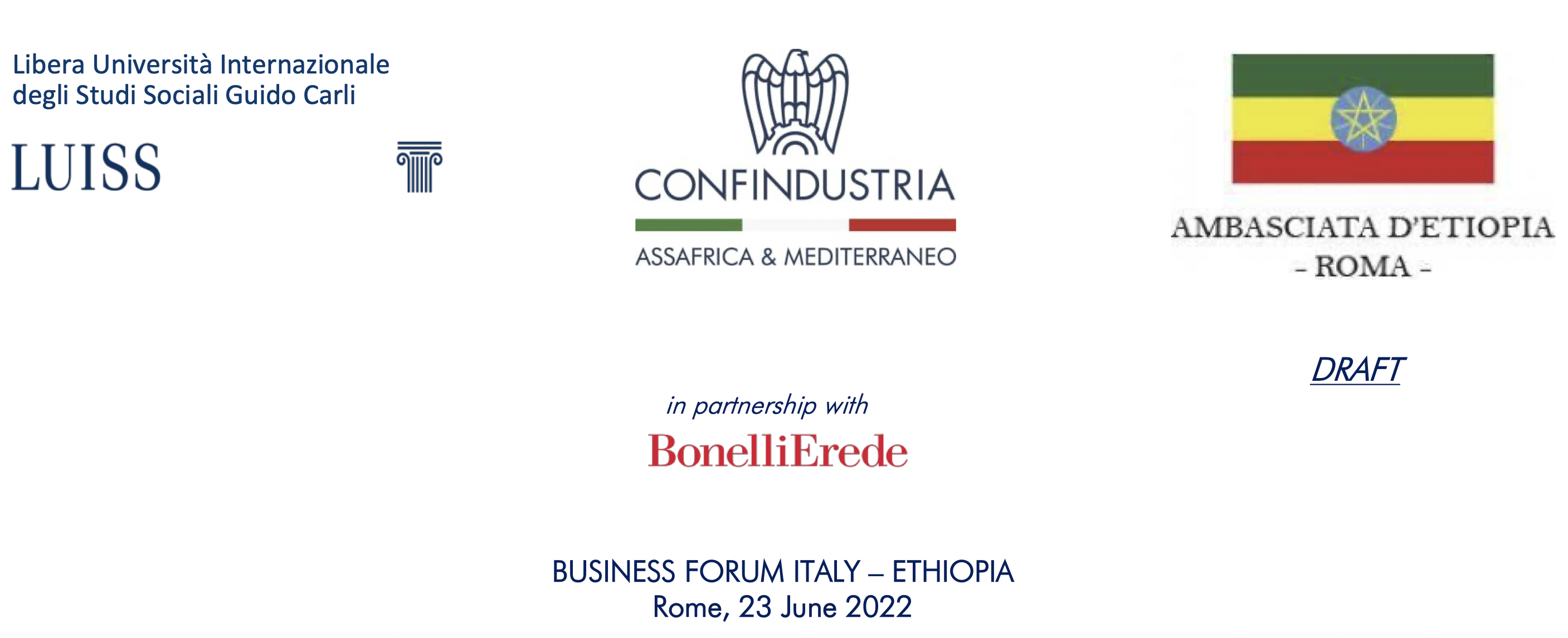 Business Forum Italy — Ethiopia